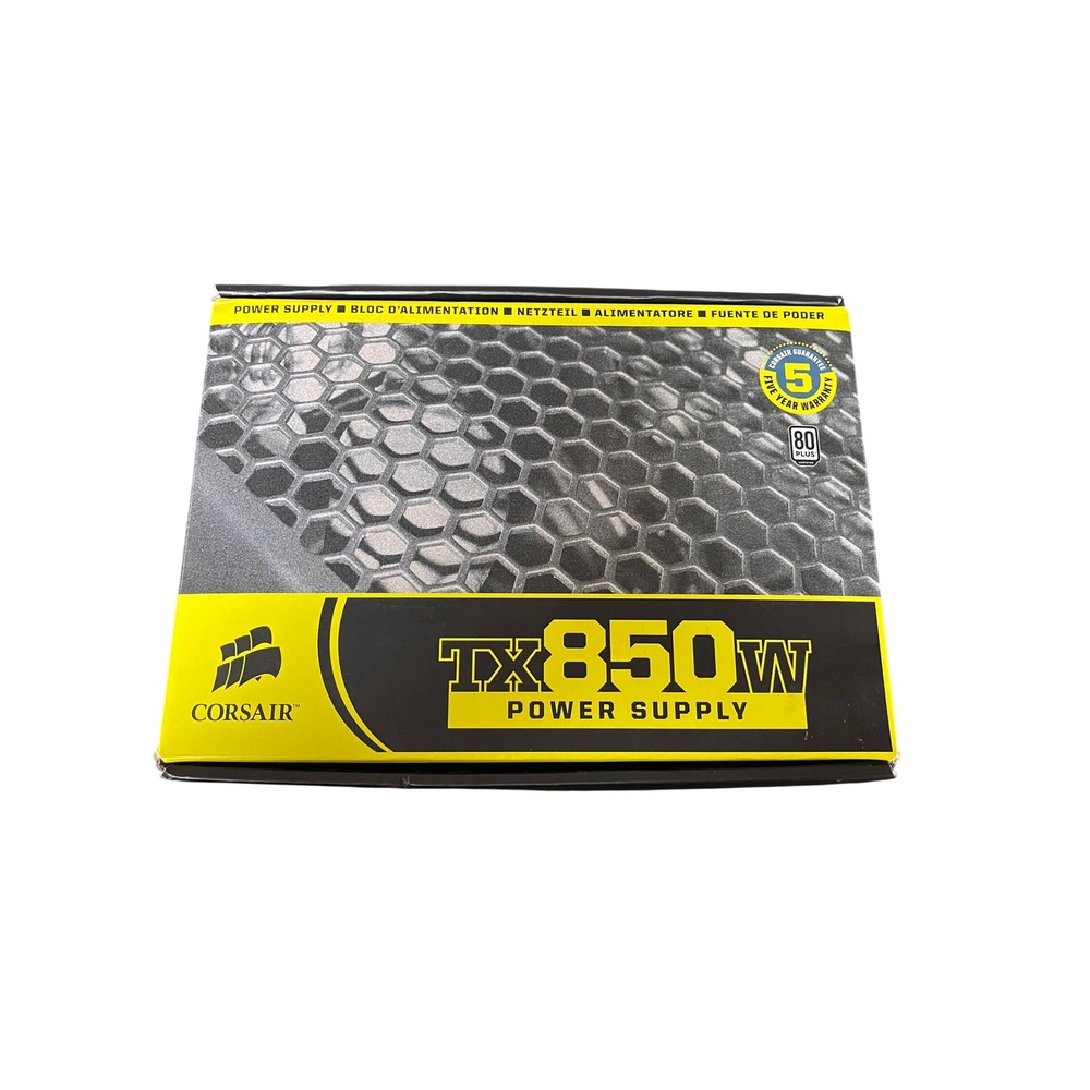 Corsair TX850W 850W Power Supply 80 PLUS Enthusiast Series CMPSU-850TX Mens